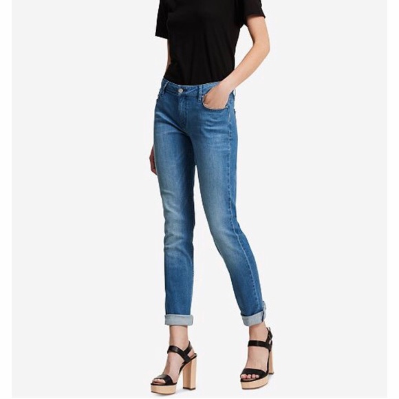 Calvin Klein Denim - Calvin Klein Straight Leg Mid Rise Blue Jeans